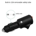 5pcs DC 12V 24V Car Cigar Lighter Switch Power Socket Plug With LED Indicator Cigar Lighter Plug Transmission & Cables Qme 5pcs