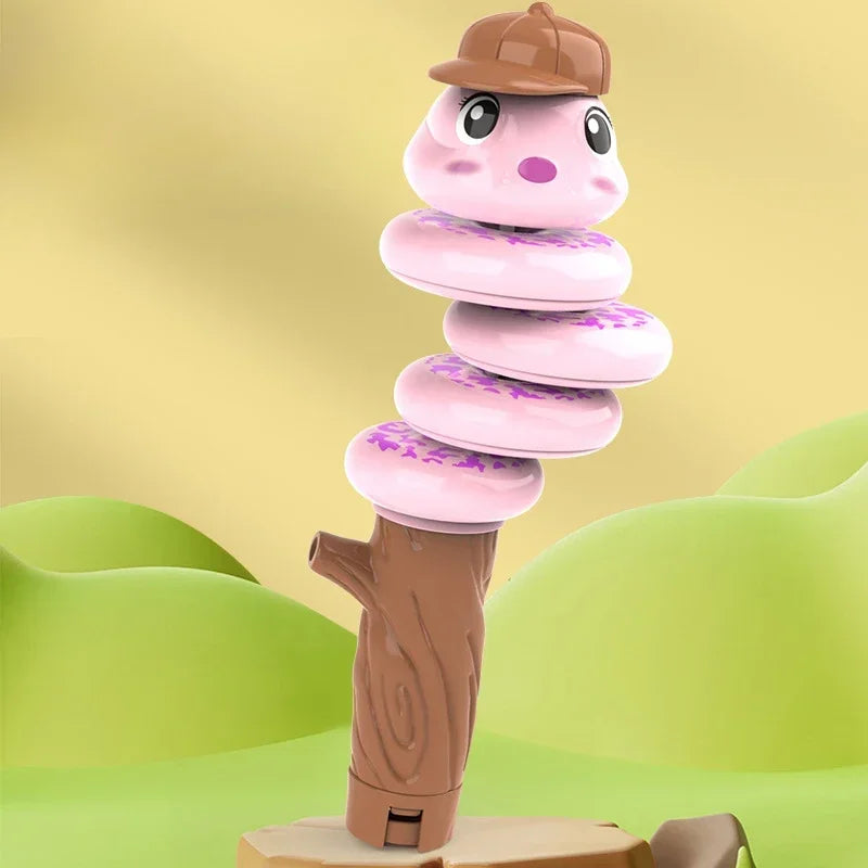 Whistling Snake Toy Twisting Whistle Animal Noise Makers Toddler Decompression Swinging Balance Toy Preschool Educational Toy Qme pink whistle