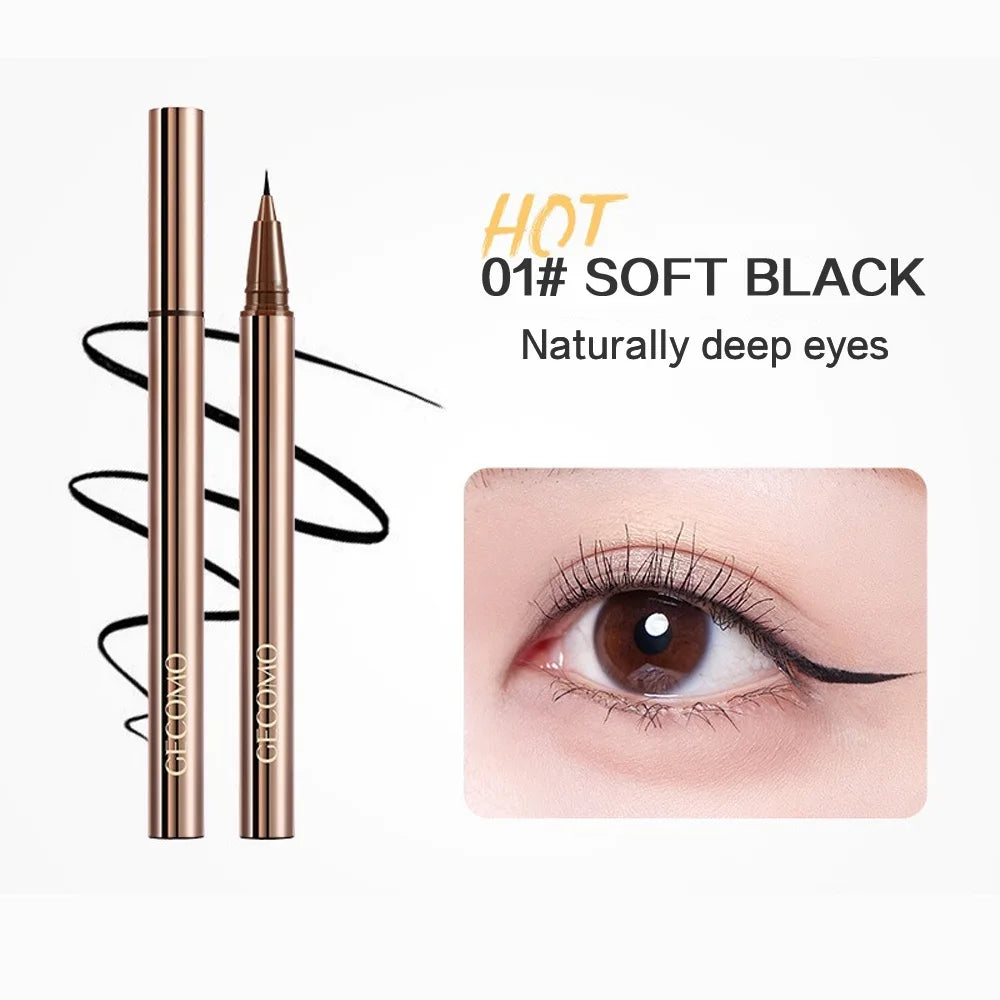 GECOMO Color-condensing Smooth Liquid Eyeliner Pen Quick-drying Qme 203031-01