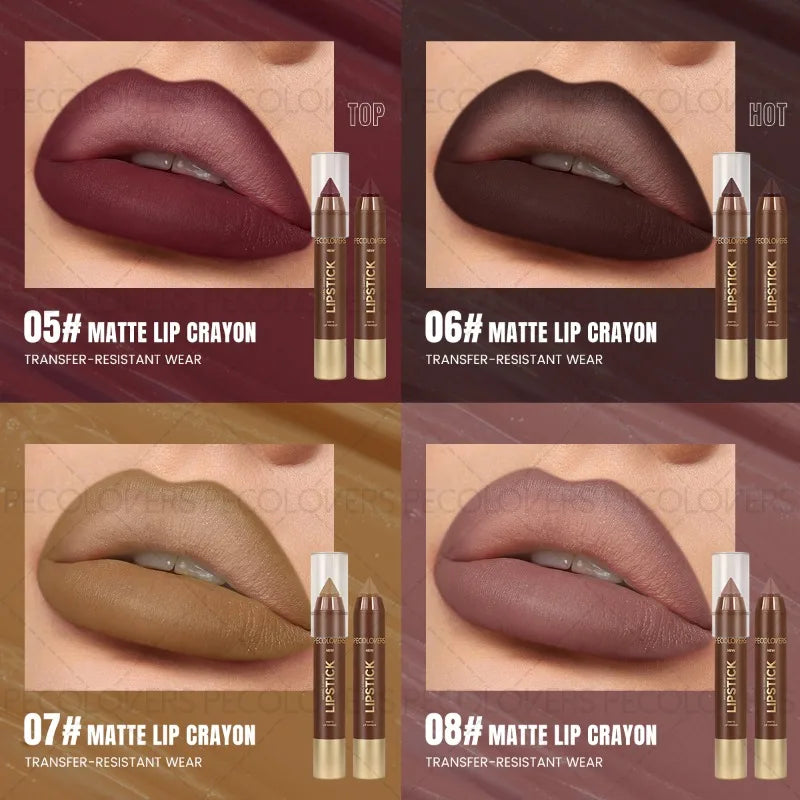 Lip Liner Brown Tube Outlines Contours Lips Creates Plump Charming Qme
