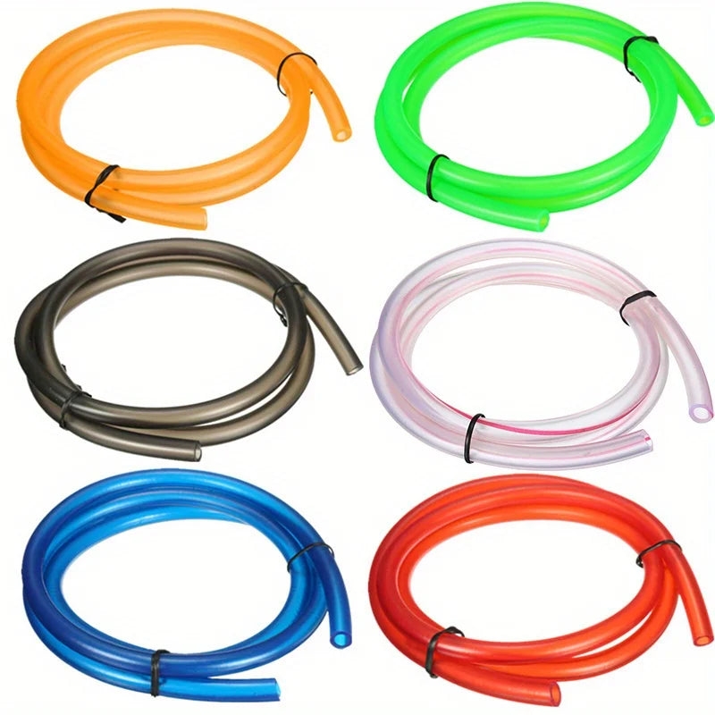 1M Rubber Motorcycle Hose: Petrol Pipeline Fuel Line for ATV, Scooter, and Dirt Bike Qme