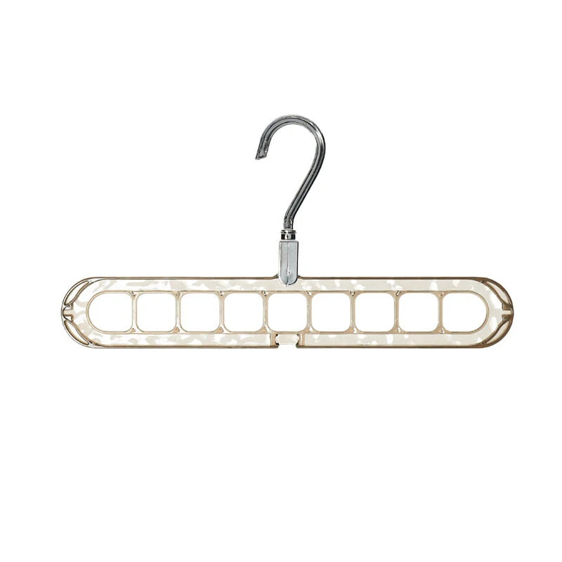 CC11Nine-hole Clothes Hanger Household Red Plastic Multi-function Qme B