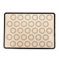 42x29 Silicone Baking Mat Oven 30 Circles Non Stick Heat Resistant Qme Black