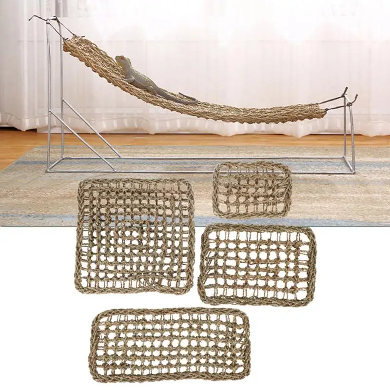 Lizard Lounger Hermit Crabs Geckos Bed Birds Reptile Mats Hammock Qme