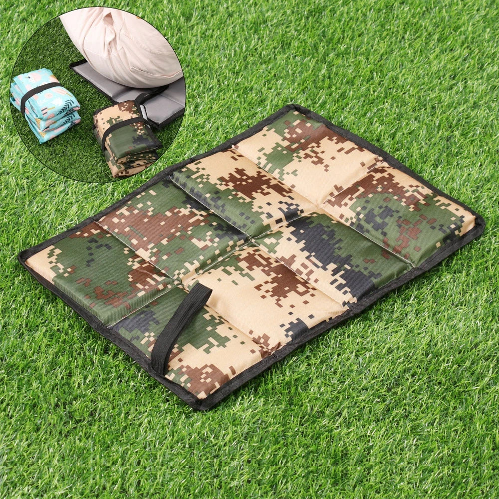 Waterproof Oxford Cloth Sitting Pad - Portable Folding Mat for Hiking/Beach/Picnic, Lightweight Seat Pad with Anti-Dirty Design Qme