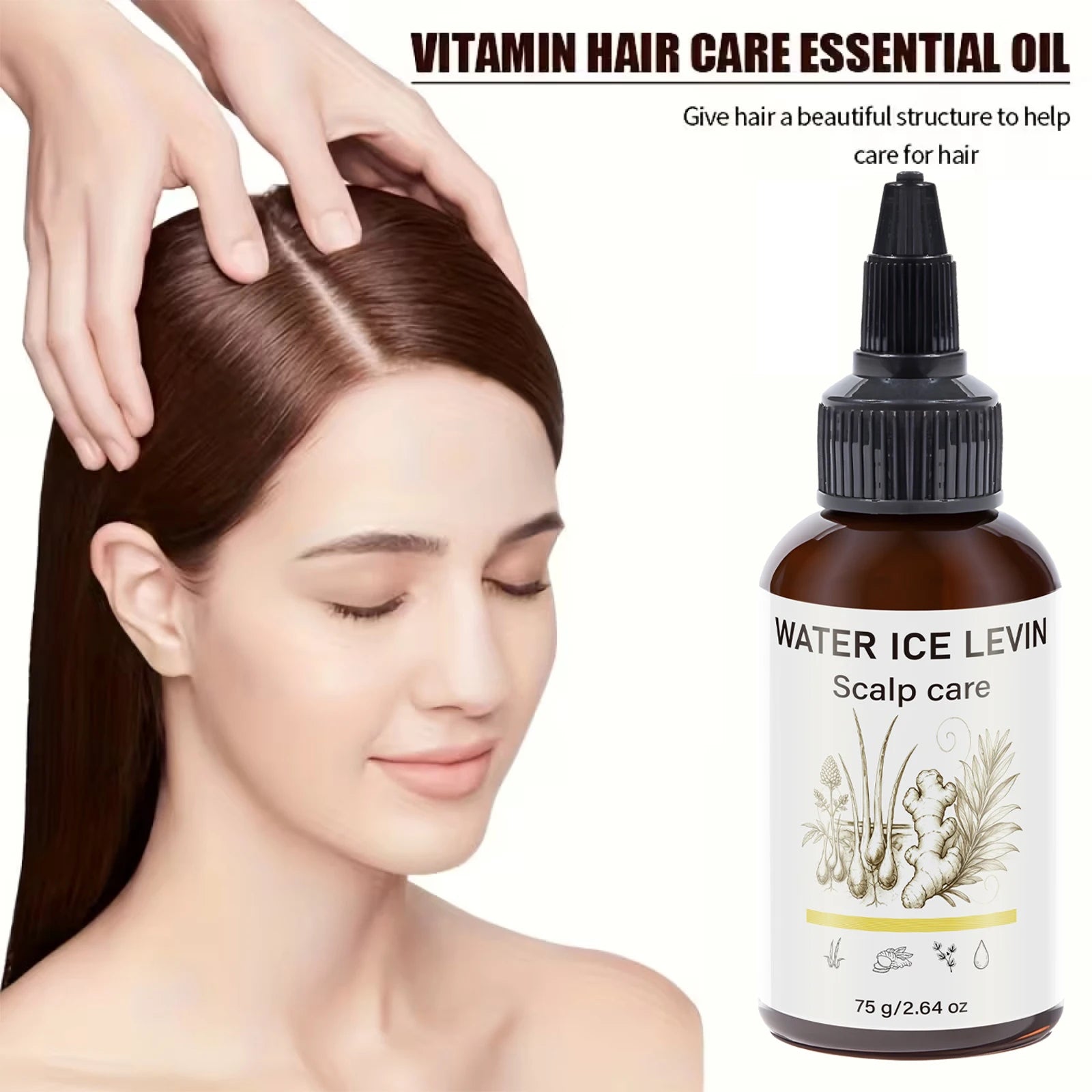 Ginger Infused Scalp Treatment Oil, Daily Care for Smooth and Supple Hair Scalp Qme