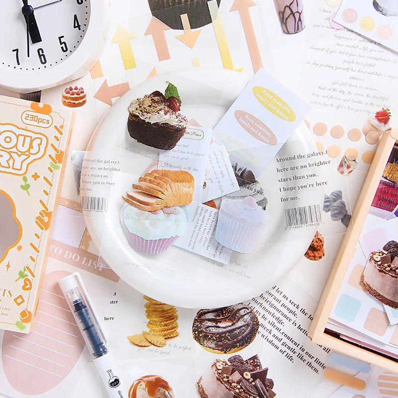 Junk Journal Boxed Stickers Perfect for gift wrapping embellishment, photo album decoration, suitable for phone cases notebooks. Qme