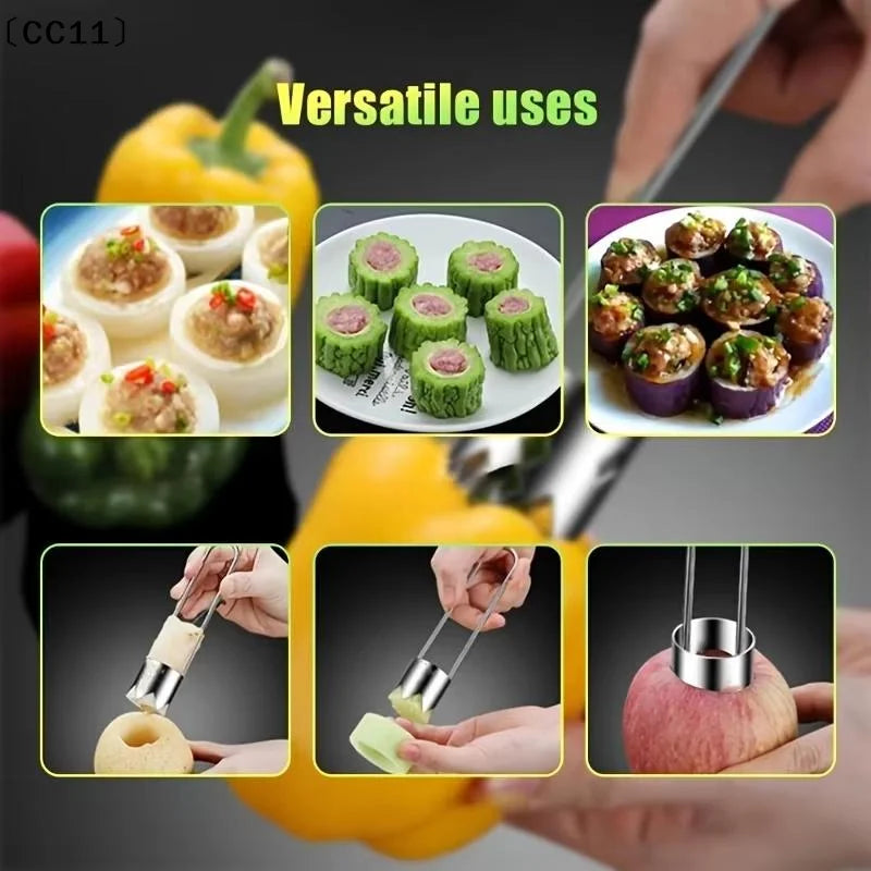 Stainless Steel Corers Portable Core Remover Fruit Vegetable Qme