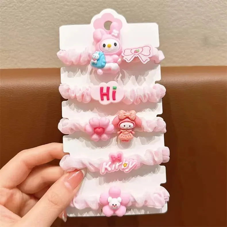 Clow Mi Cartoon Hair Tie Cute Gentle Clips Accessories Students Qme 13