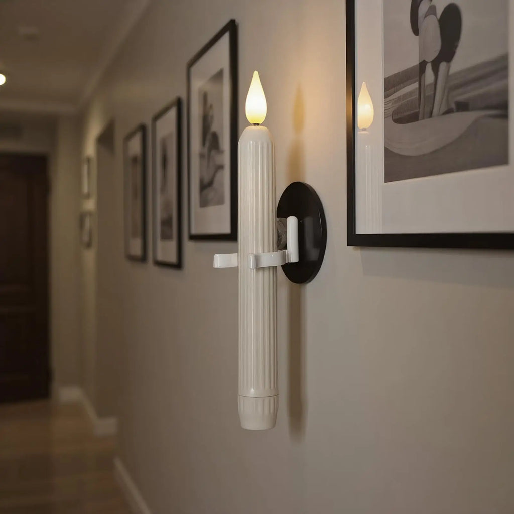 Candles Window LED Fake 7-inch Flameless Suction Lamp Sensor Indoor Qme