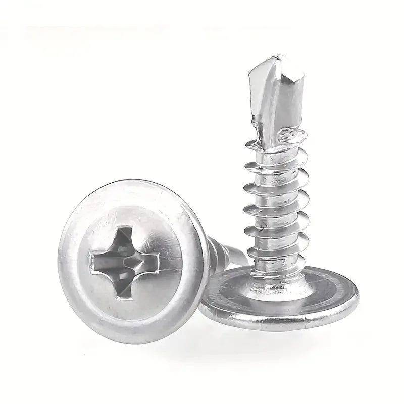 100pcs Round Head With Middle Self Tapping Screws Cross Plate Head Screws With Pad For Warsaw Drill Tail Dovetai Qme