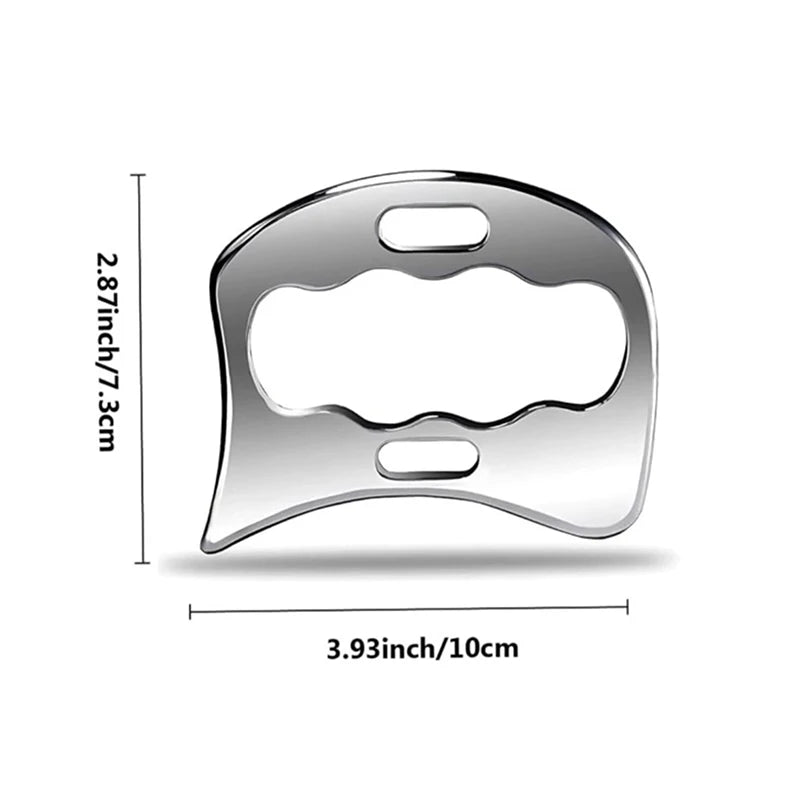 Body Slimming Scraping Board Muscle Massage Relaxation Stainless Qme