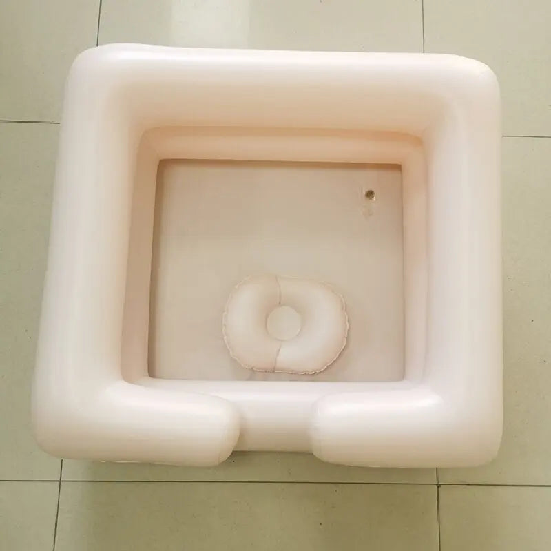 PVC inflatable shampoo basin bed care inflatable shampoo tank for the elderly convenient and comfortable shampoo basin Qme