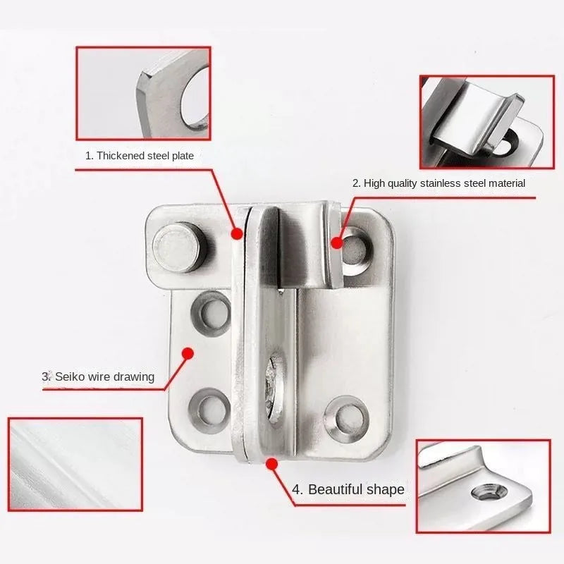 Flip Latch Gate Latches Slide Bolt Safety Door Lock Catch Barn Qme