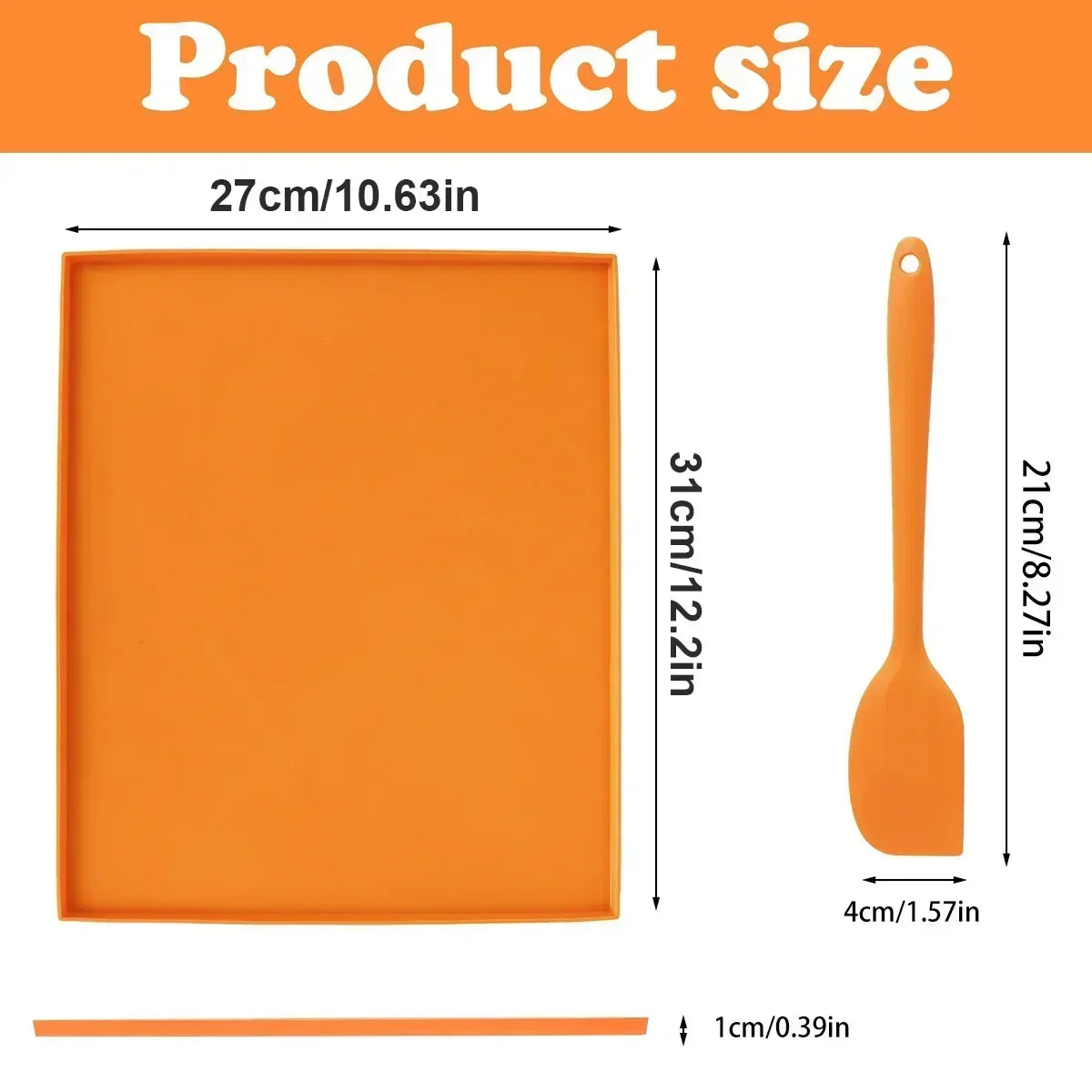 4/6PCS Silicone Non-stick Baking Tray with Edge Dehydrator Sheets Dehydrator Mats for Fruits Meat Vegetables Kitchen Accessories Qme