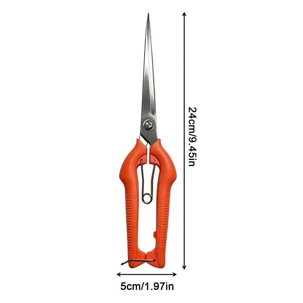 NEW Garden Scissors Rust Resistant Pruning Clippers Tree Trimmer Branch Cutter for Fruit Flower Picking Thinning Root Lawn Hedge Qme as shown