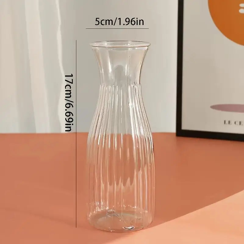 Nordic Transparent Plastic Vase Flower Arrangement Container Creative Hydroponic Plant Flower Vases Home Living Room Desk Decor Qme 1PCS