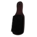 Beard Brush with Wooden Handle Beard Brush Wooden Handle Good Elasticity Hair Men's Beard Grooming Brush for Mustache Styling Qme black