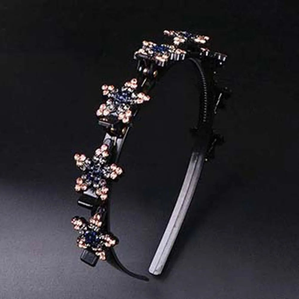 Elegant Hair Bands Clips Sweet Snowflake Star Women Pearl Hoop Qme Style 5