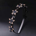 Elegant Hair Bands Clips Sweet Snowflake Star Women Pearl Hoop Qme Style 5