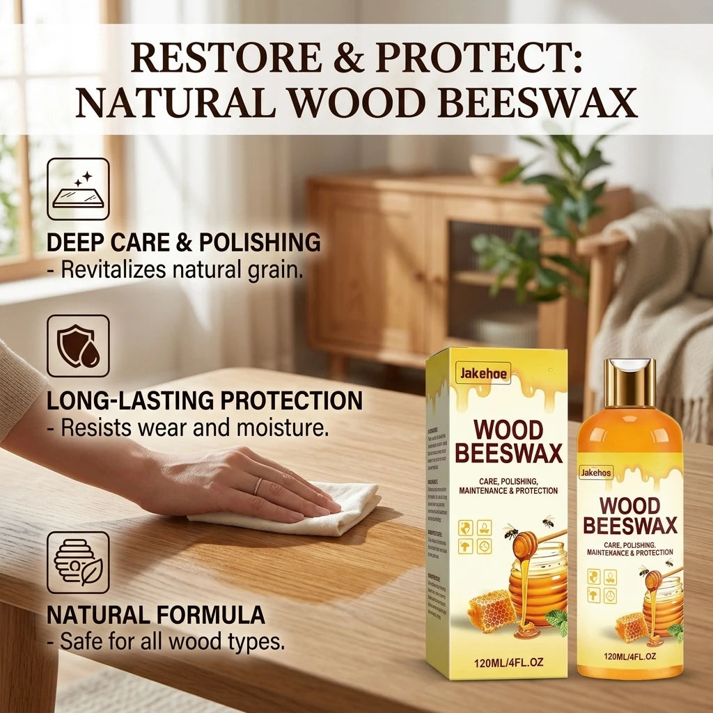Wood Beeswax Polish Agent Moisturizing Repair Minor Dry Cracks Boost Shine Prevent Cracking Restoration Wood Furniture Care Oil Qme