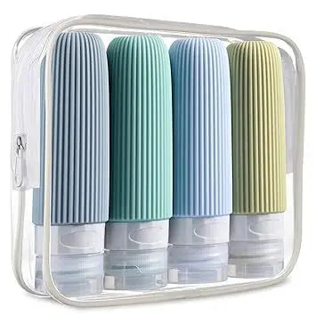 Silicone Travel Bottles Accessories Tsa Approved Portable BPA Leak Qme Green 90ML China Mainland|Silicone