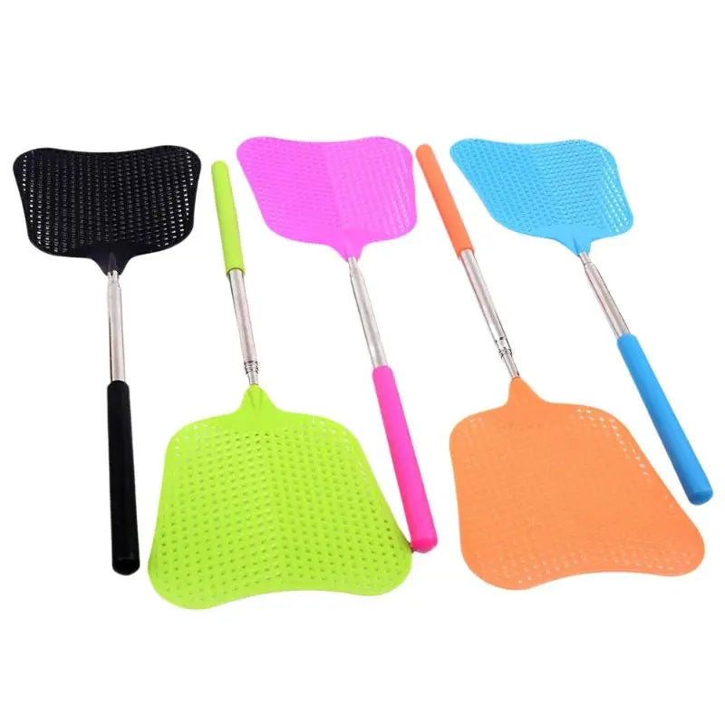 Telescopic Fly Swatters Durable Plastic Heavy Duty Flyswatter With Stainless Mosquito Repellent Tool Home Accessories Tools. Qme