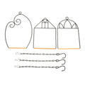 3Sets Metal Bird Perch Stand Portable Parrot Training Rack for Indoor Outdoor Use Chewing Resting Play Hanging Bird Playground Qme Default Title
