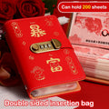 200 Envelopes Money Saving Challenge Password Lock Save PU Collection Qme A6