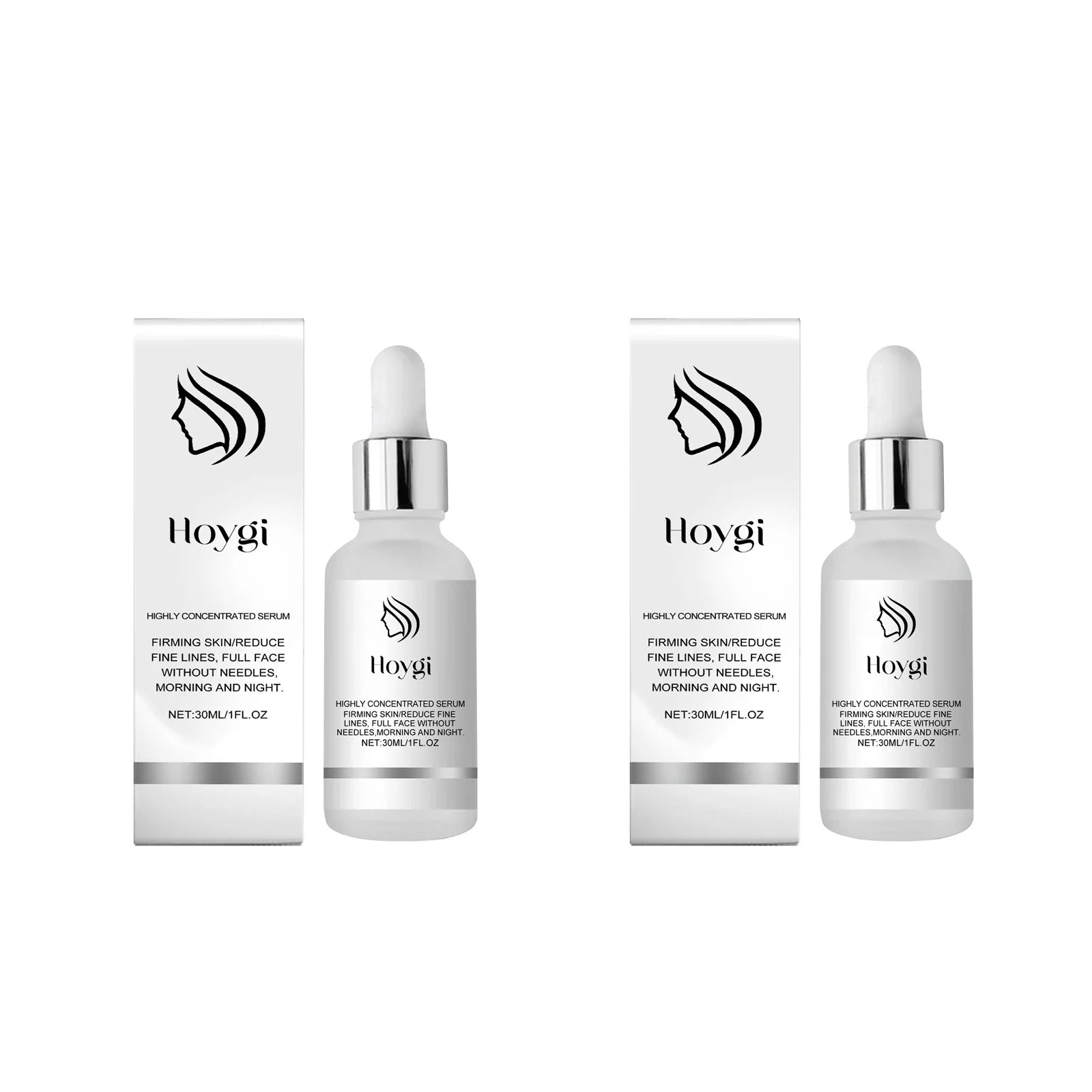Anti Aging Face Serum Firming Brightening for All Skin Types Smoothing Wrinkle Tightening Nourishing Facial Skin Care Serum Qme 2 x 30ml Boxed