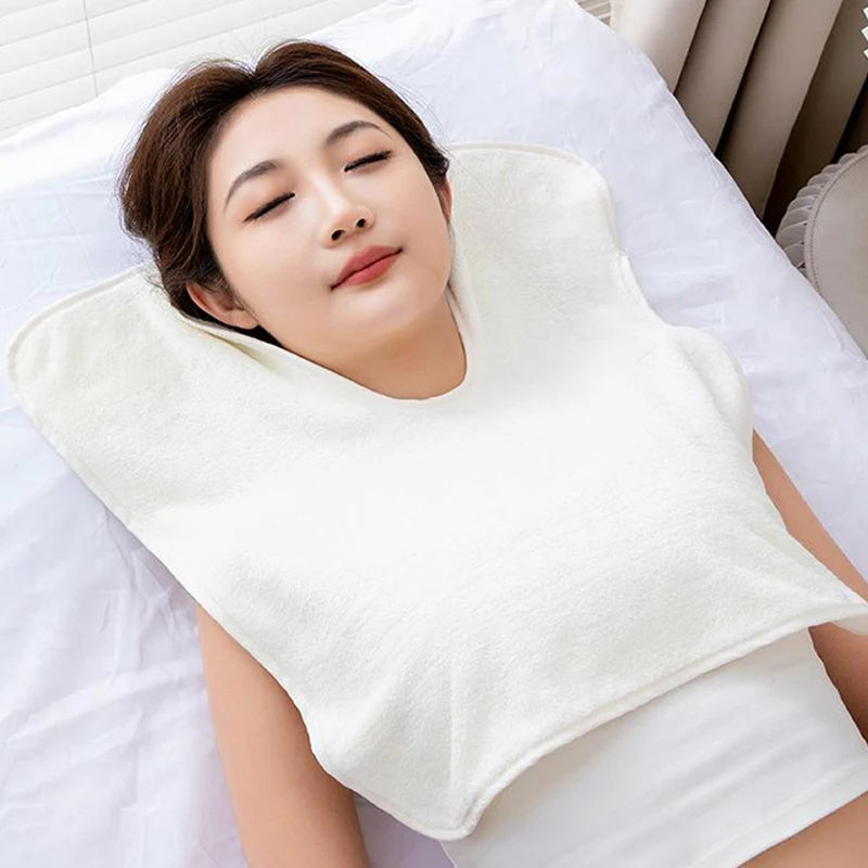 Coral Fleece U-shaped Towel Absorbent Waterproof Pad Beauty Salon Use Qme