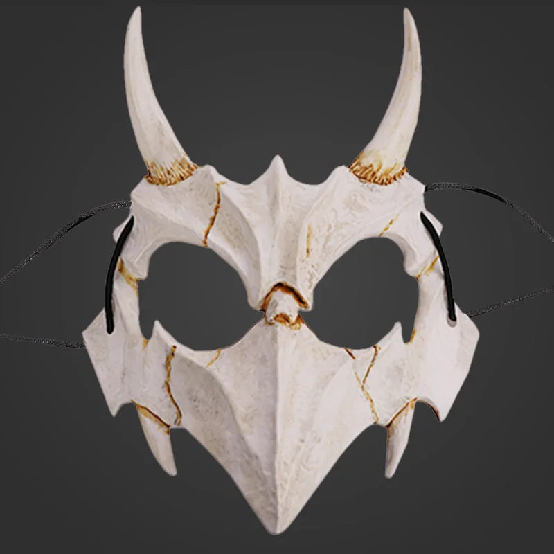 Japanese Animal Skeleton Plastic Mask Cosplay Dragon God Heavenly Hound Yaksa Unisex Stage DropShip Halloween Masquerade Party Qme