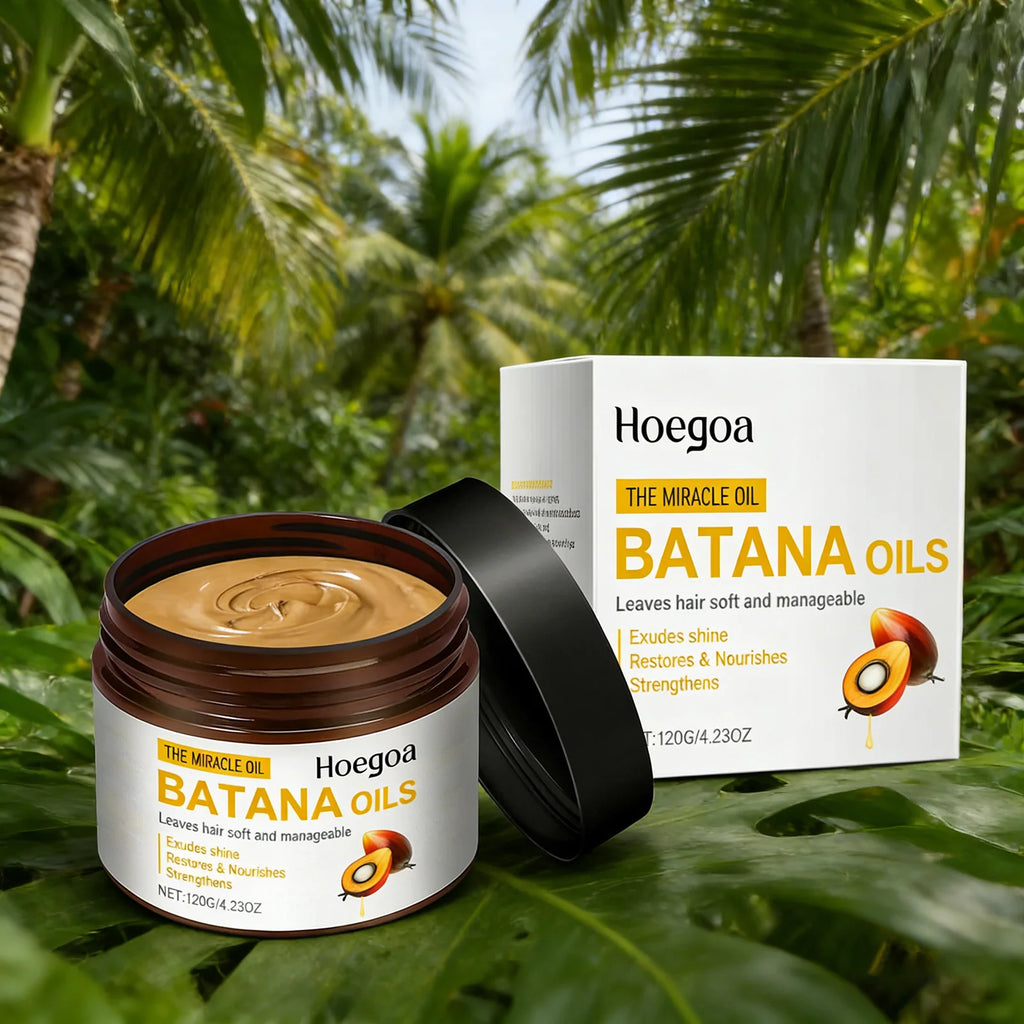 Batana Hair Mask Deeply Nourish Improve Damaged Hair Repair Drying Rough Reduce Breakage Frizz Smoothing Hair Conditioners 120g Qme