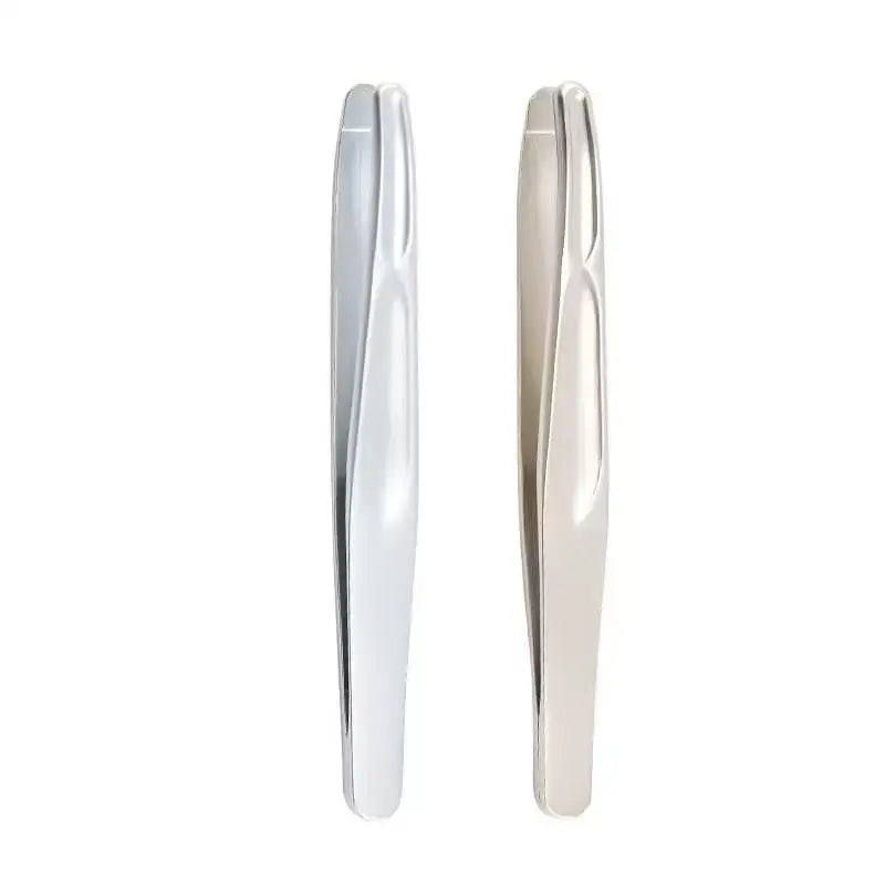 Premium Round Head Tweezers Eyebrow Facial Hair Removal Seamless Qme