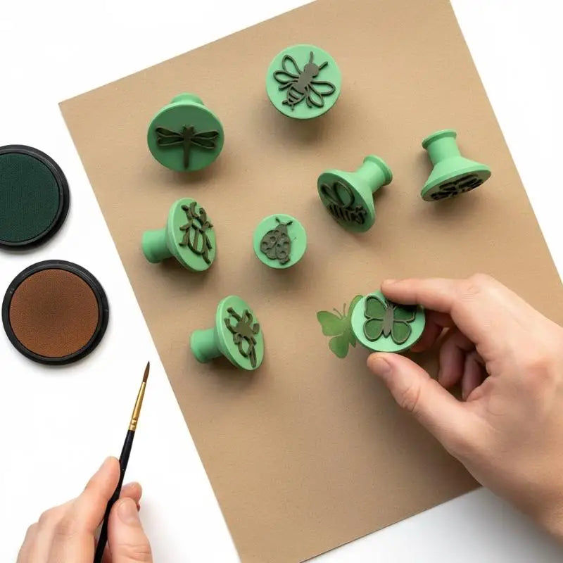 Theme Clay Stamps Cutter Butterfly Bee Design Suitable Pottery Qme