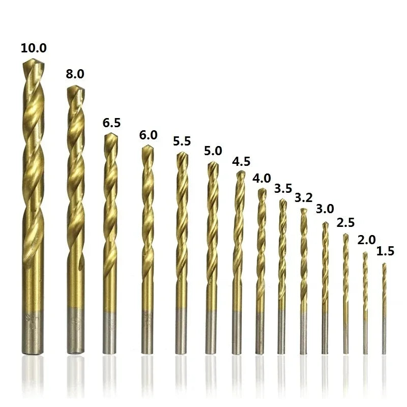 Speed Steel Metric Drill Bit Sets Hardened Metal Stainless Cast Iron Qme