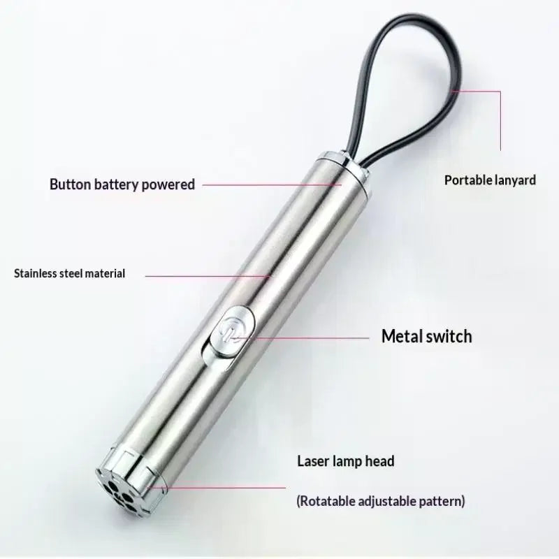 4 Patterns Multi-Pattern Cat Toy Pen Pet Toy Infrared Constant-On Switch Cat Toy Qme