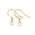 5 Pairs 18K Gold Plated Earring Hooks Copper Hypoallergenic Ear Wires Fish Hooks for Jewelry DIY Earring Making Qme 2-5 Pairs