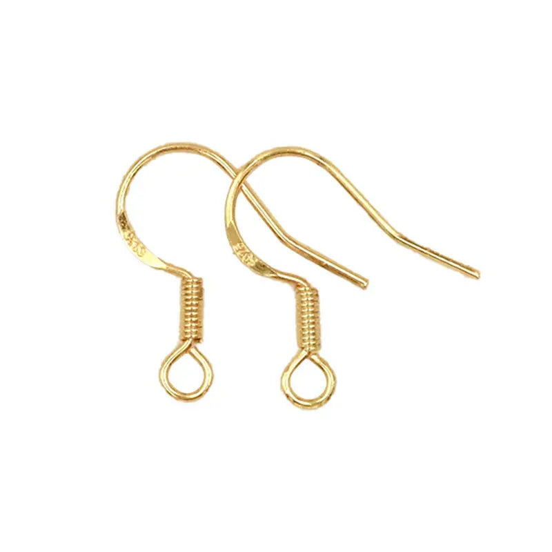5 Pairs 18K Gold Plated Earring Hooks Copper Hypoallergenic Ear Wires Fish Hooks for Jewelry DIY Earring Making Qme 2-5 Pairs