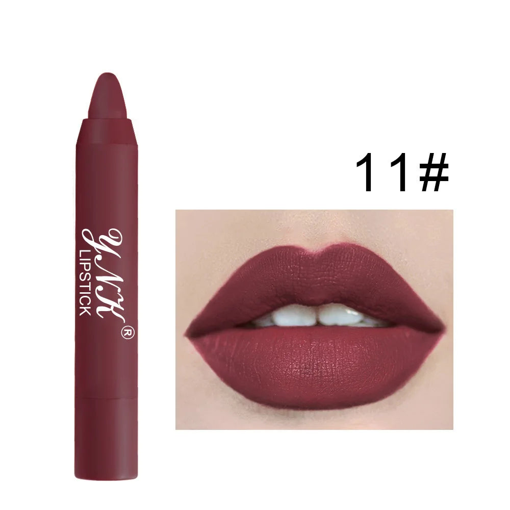 Pink Series Velvet Matte Lipstick Pen Waterproof Long Lasting Red Qme 11