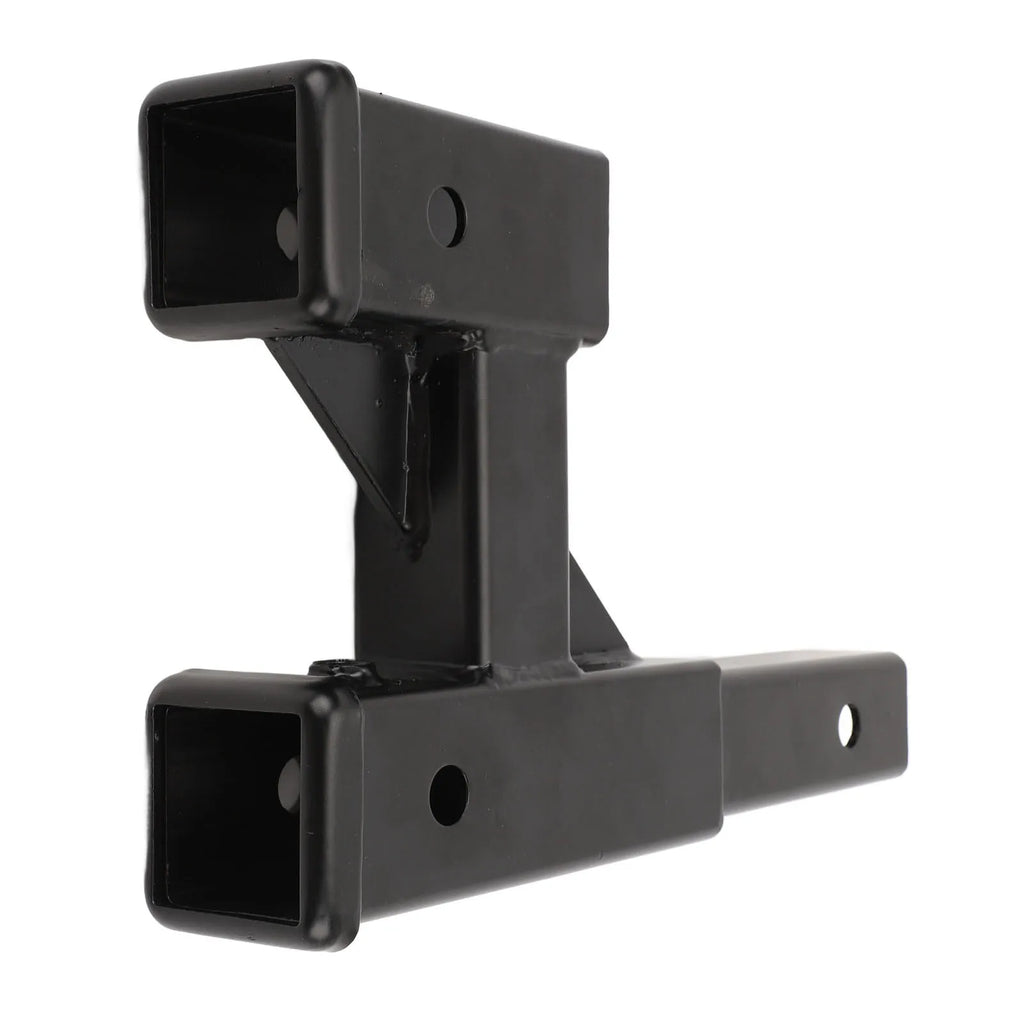 Trailer Hitch Riser Steel 9.65in Extension Range Black Hitch Extender Adapter for Car SUV Pickup Truck RV with 2in Towing Port Qme