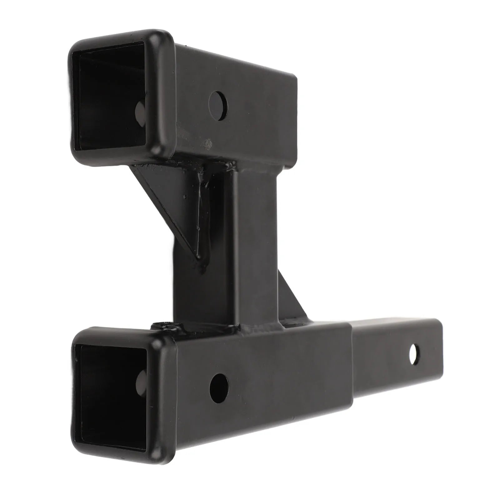 Trailer Hitch Riser Steel 9.65in Extension Range Black Hitch Extender Adapter for Car SUV Pickup Truck RV with 2in Towing Port Qme