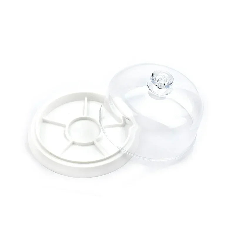 6 Slots Watch Dust Sheet Cover with Tray Watch Movement Repair Tool Jewelry tools Spare Protector Watchmaker Repair Tool Qme White Dust cover