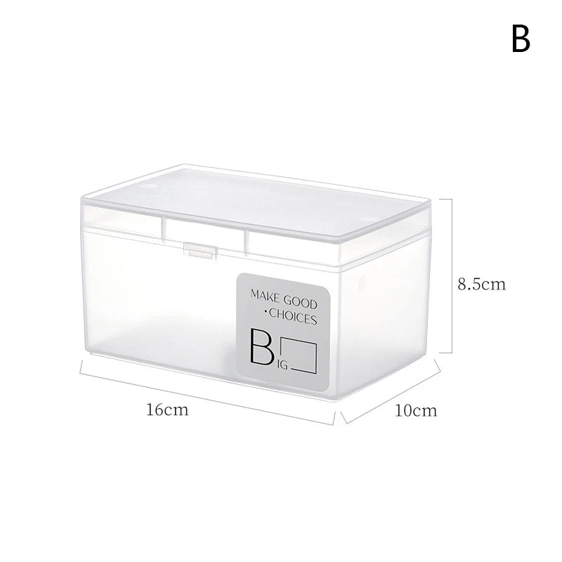 Dustproof Durable Jewelry Storage Case Container Mini Plastic Box Qme B