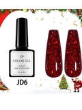 Valentine's Day Nail Polish Vernis Gel Rouge Couleurs Art Red UV LED Qme JD6