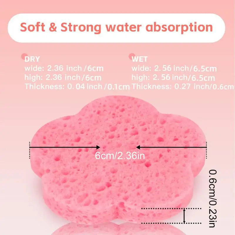 30pcs Face Cleansing Pads Makeup Removal Cotton Pad Cleansing Facial Pad Face Towel Washable Cotton Pads (Color Random) Qme