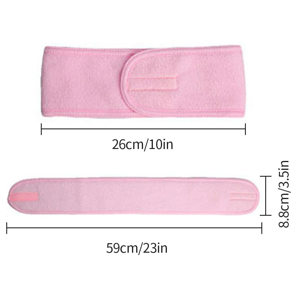 Eyelash Extension Headband Makeup Eyelash Extension Supplies Lashes Accessories Face Washing Bath SPA Facial Adjustable Headband Qme