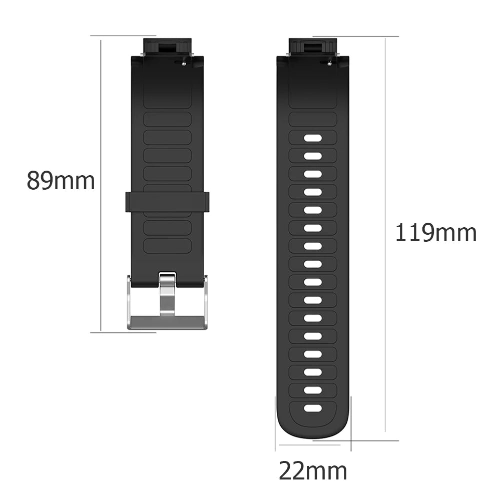 Silicone Strap Adjustable Sports Wristband Replacement Wrist Band Bracelet Smart Watch Band for Huami Verge Qme