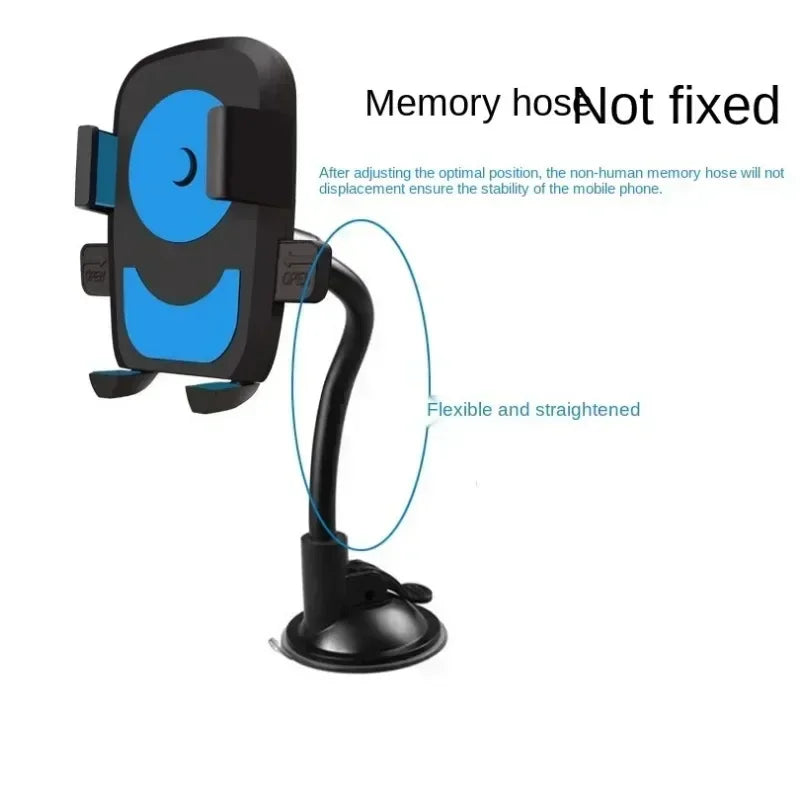 1pcs New Car Phone Holder Bracket Mount Cup Holder Universal Car Mount Mobile Suction Windshield Phone Locking Car-Accessories Qme