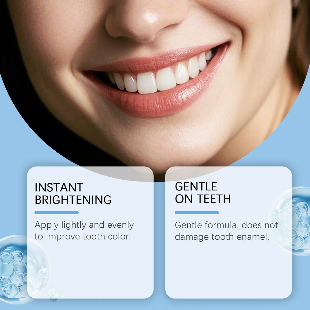 Teeth Paint Whitening Brighten Smile Repair Enamel Remove Yellow Stain Reduce Bad Odor Fresh Breath Oral Cleaning Care Liquid Qme